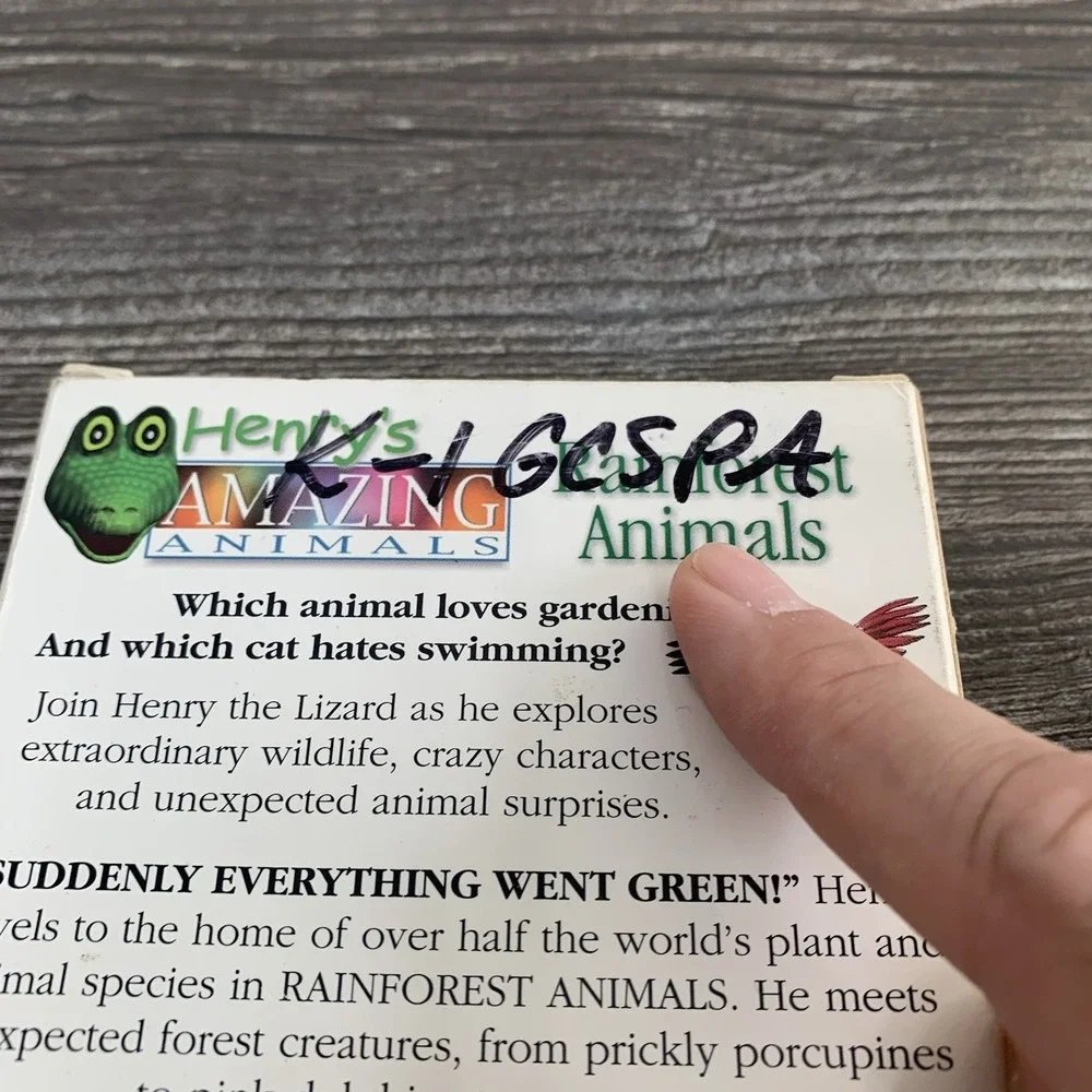 Henry's Amazing Animals Rainforest Animals‎ (VHS, 1996) DK Vision Education Rare